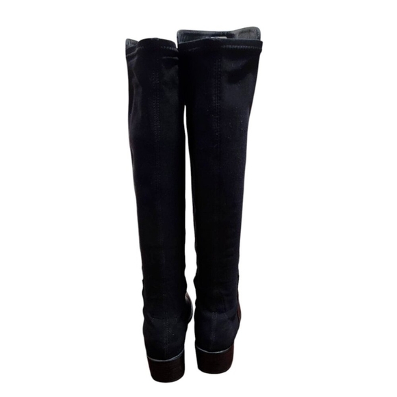 STUART WEITZMAN Leather Knee High Black Riding Boots Size 8 - Picture 9 of 15
